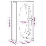 vidaXL Portant de bois chauffage blanc 50x23x100 cm