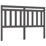 vidaXL Tête de lit Gris 146x4x100 cm Bois massif de pin