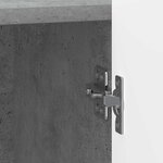 vidaXL Cabinet de chevet 2 Pièces Gris béton 43 x 34 5 x 52 cm