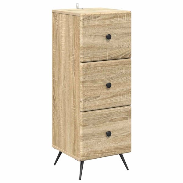 vidaXL Armoire à tiroirs Chêne Sonoma 33 x 34 5 x 90 cm