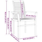 vidaXL Ensemble de salle à manger pour jardin Autre 7 Pièces Marron