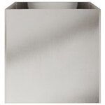 vidaXL Jardinière argenté 49x47x46 cm acier inoxydable
