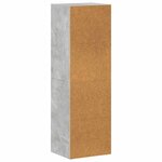 vidaXL Bibliothèque/Meuble TV Gris béton 36x30x114cm Bois d’ingénierie