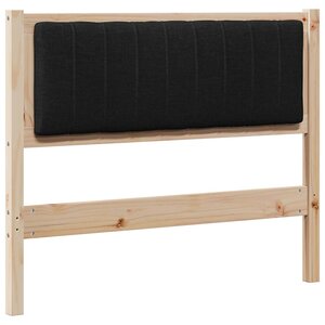 vidaXL Tête de lit capitonnée Marron 100 cm Pin massif