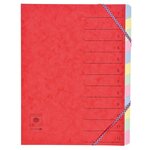 Trieur 12 onglets CL 7/10ème Dos extensible à élastiques Coloris Aléatoire COUTAL