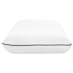 vidaXL Coussin de sommeil Uni Blanc 70 x 35 x 10 cm