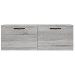 vidaXL Armoire murale sonoma gris 100x36 5x35 cm bois d'ingénierie