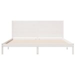 vidaXL Cadre de lit extra long sans matelas 200x220 cm bois massif