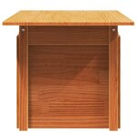 vidaXL Table de jardin cire marron 100x50x75 cm bois massif de pin