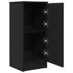 vidaXL Buffets 2 Pièces en Chêne Noir  30x30x70 cm  Fabriqué en Bois d'Ingénierie
