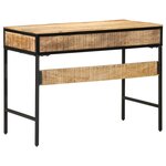 vidaXL Bureau d'écriture avec tiroir Marron 100 x 50 x 75 cm