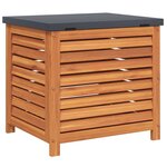 vidaXL Boîte de rangement de jardin 60x50x55 cm bois d'eucalyptus