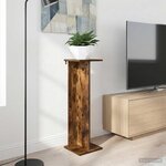 vidaXL Support de Plante Chêne fumé 25 x 25 5 x 80 5 cm