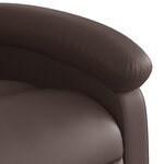 vidaXL Fauteuil inclinable Marron Similicuir