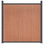 vidaXL Panneau de clôture marron 1737x186 cm WPC