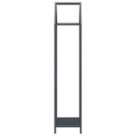 vidaXL Portant de bois chauffage anthracite 40x25x120 cm