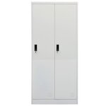 vidaXL Garde-robe Gris clair 80x50x180 cm Acier