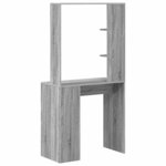 vidaXL Bureau Gris Sonoma 78 5 x 37 x 154 5 cm Bois d'ingénierie