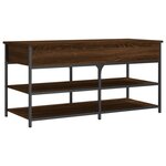 vidaXL Banc à chaussures chêne marron 100x42 5x50 cm bois d'ingénierie