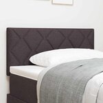 vidaXL Tête de lit avec des lumières à LED Marron 100 cm tissu
