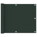 vidaXL Écran de balcon Vert foncé 75x400 cm Tissu Oxford