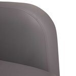 vidaXL Chaise de canapé avec accoudoirs gris 54 cm similicuir