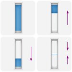 vidaXL Store plissé bleu 45x200 cm largeur du tissu 44 4 cm polyester