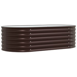 Jardinère Élevée vidaXL Marron 160x80x44 cm Acier Galvanisé