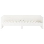 vidaXL Lit coulissant sans matelas blanc 2x(80x200)cm