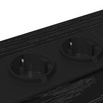 vidaXL Cabinet de chevet avec tiroir 2 Pièces Chêne noir 42 x 41 x 56 cm