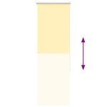 vidaXL Store enrouleur occultant jaune largeur du tissu 45 7 cm