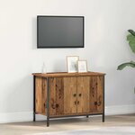 vidaXL Meuble TV en Bois Ancien Bois ancien Bois 60 x 35 x 45 cm Durable