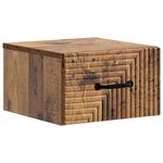 vidaXL Cabinet de chevet mural 2 pièces Bois ancien 34 5 x 33 x 20 cm