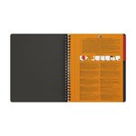 Cahier spirales oxford activebook a5+ 17 x 22 cm - perforé 4 trous- petits carreaux - 160 pages
