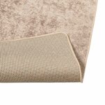 vidaXL Coureur de Tapis MARSA Beige 50 x 100 cm Polyester et PVC