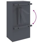 vidaXL boîte aux lettres Anthracite 30 x 23 x 55 cm Acier