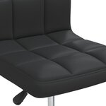 vidaXL Tabouret de bar Noir Similicuir