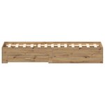 vidaXL Cadre de lit avec tiroirs chêne artisan 120x200 cm en bois d'ingénierie