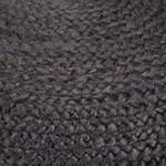 vidaXL Pouf fait à la main Gris foncé 45 x 30 cm Jute