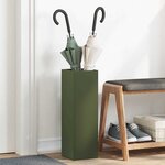 vidaXL Porte-parapluie Olive 15 5 x 15 5 x 49 cm Acier