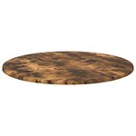 vidaXL Plateau de table Chêne fumé 70 x 70 x 1 5 cm Bois d'ingénierie