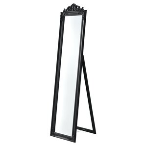 Miroir sur pied inclinable 160 x 40 cm noir mat 03_0007964