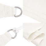 vidaXL Voile d'ombrage 160 g/m² Blanc 2 5x4 5 m PEHD