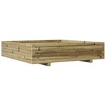 vidaXL Jardinière 110x110x26 5 cm bois de pin imprégné