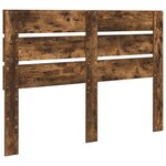 vidaXL Tête de lit Chêne fumé 140 cm Bois d'ingénierie