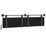 vidaXL Tête de lit suspendue Noir PU antique