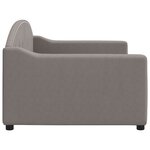 vidaXL Lit de repos taupe 90x200 cm tissu