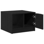 Table basse vidaXL Chêne noir 50x50x36 cm Bois d'ingénierie