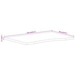 vidaXL Dessus de bureau avec courbe 110x60x2 5 cm manguier massif brut