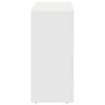 vidaXL Table basse Blanc 102 x 35 x 75 cm Bois d'ingénierie